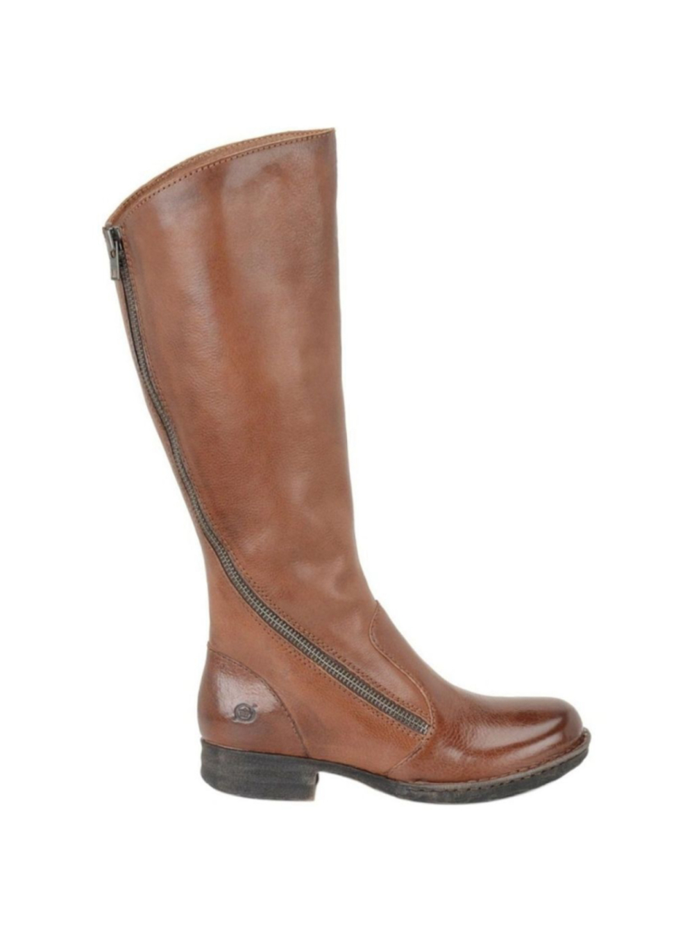 Born Laurette Cognac Leather Riding Boots
